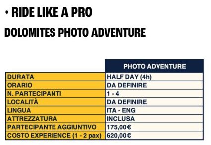 - RIDE LIKE A PRO–DOLOMITES PHOTO ADVENTURE